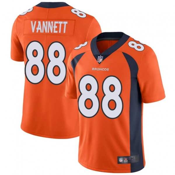 Men's Denver Broncos #88 Nick Vannett White Vapor Untouchable Limited Stitched NFL Jersey